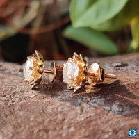 moissanite earrings screw back - diamondrensu