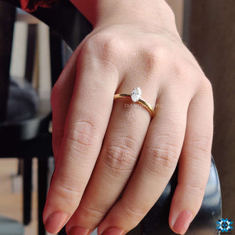 marquise solitaire ring