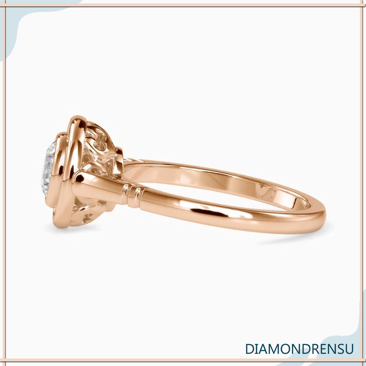 2 carat round cut diamond ring showcasing exceptional craftsmanship.