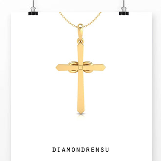 The infinity pendant gold symbolizes endless love and connection.