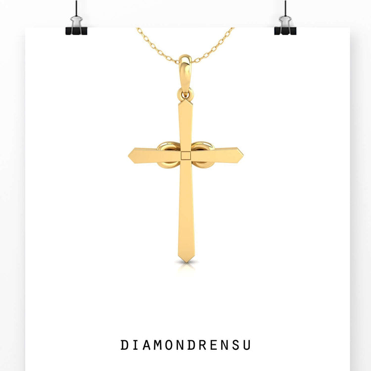 The infinity pendant gold symbolizes endless love and connection.