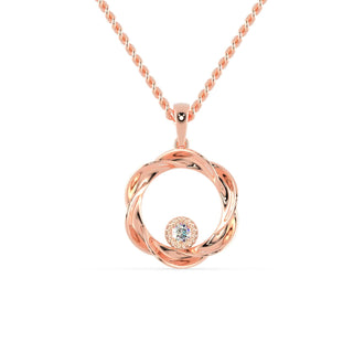 The open circular frame provides a clean, modern design.