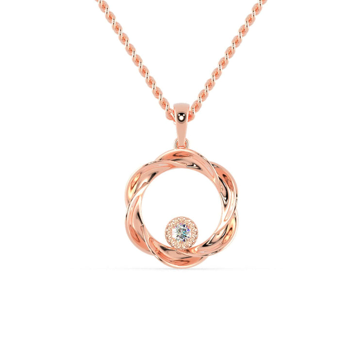 The open circular frame provides a clean, modern design.