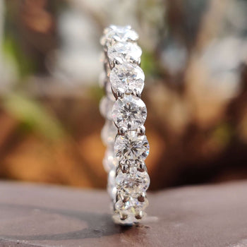 Eternity Ring Round featuring a stunning round moissanite design for a timeless look.