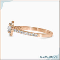 2 carat round cut diamond ring for bold, sophisticated sparkle.