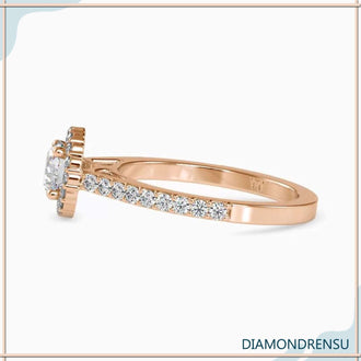 2 carat round cut diamond ring for bold, sophisticated sparkle.