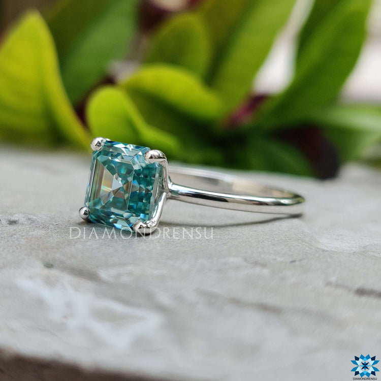 Exquisite asscher ring designed for a sophisticated look