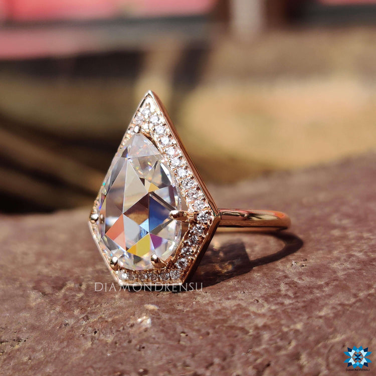 moissanite halo engagement rings - diamondrensu