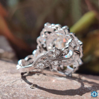 art deco engagement ring - diamondrensu