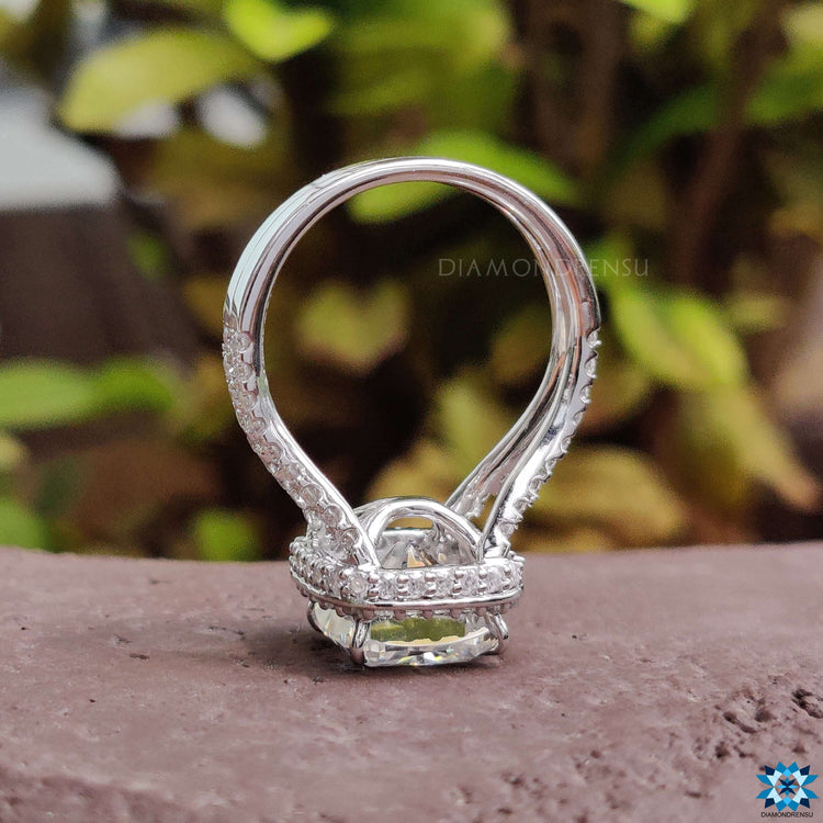 moissanite halo engagement rings - diamondrensu