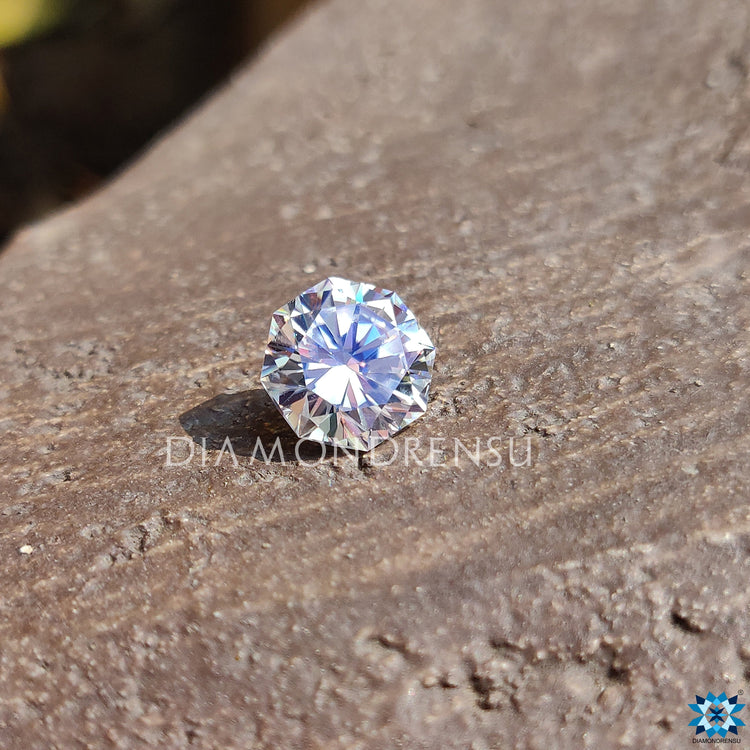 Antique cut moissanite loose and ready to set.