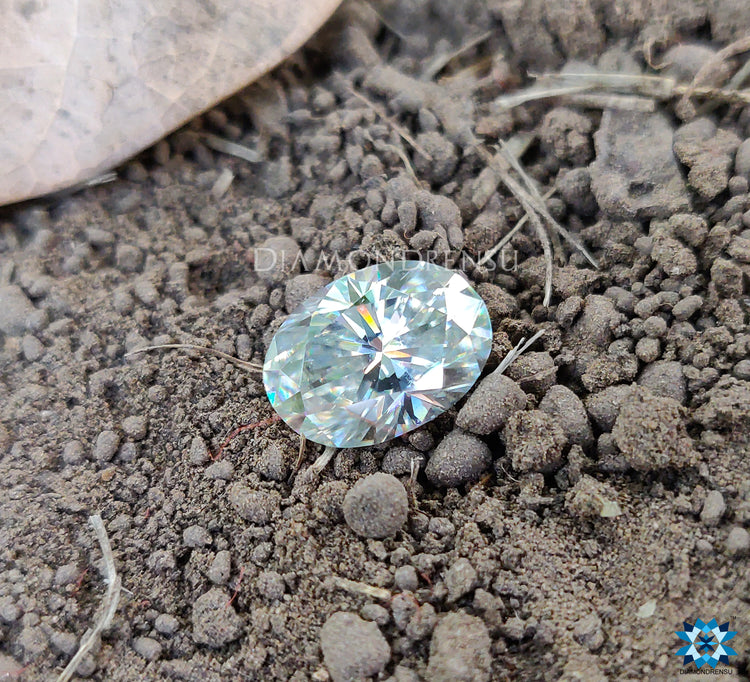 Moissanite used in handmade jewelry pieces.
