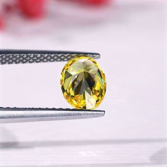 High-quality lab grown diamond loose stone oval cut.