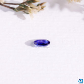 Cushion gemstone listed as blue gemstone and september birthstone.