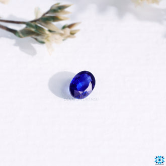Cushion cut gemstone categorized under blue sapphire gemstone and 0.64 carat gemstone.