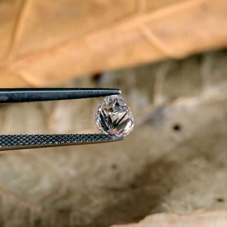 Loose lab grown diamond sized 1 carat pear diamond.