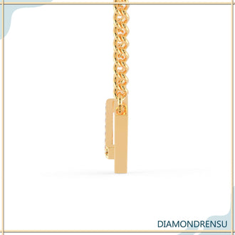 The symbolic shape pendant carries meaningful design.