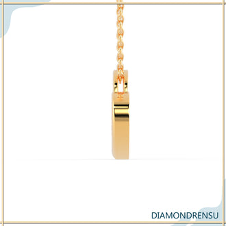 yellow gold pendant - diamondrensu