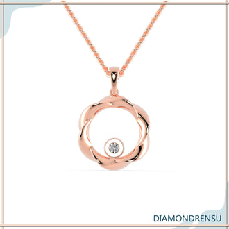 The versatile style pendant complements any outfit with ease.