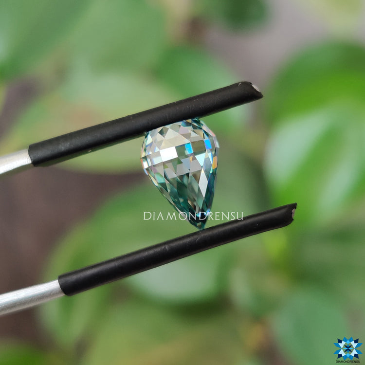 Fancy moissanite available for custom-made designs.