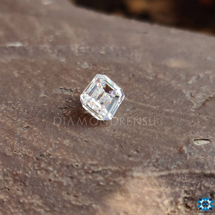 Emerald cut Moissanite listed in the 1.35 carat Moissanite category for high-quality pieces.