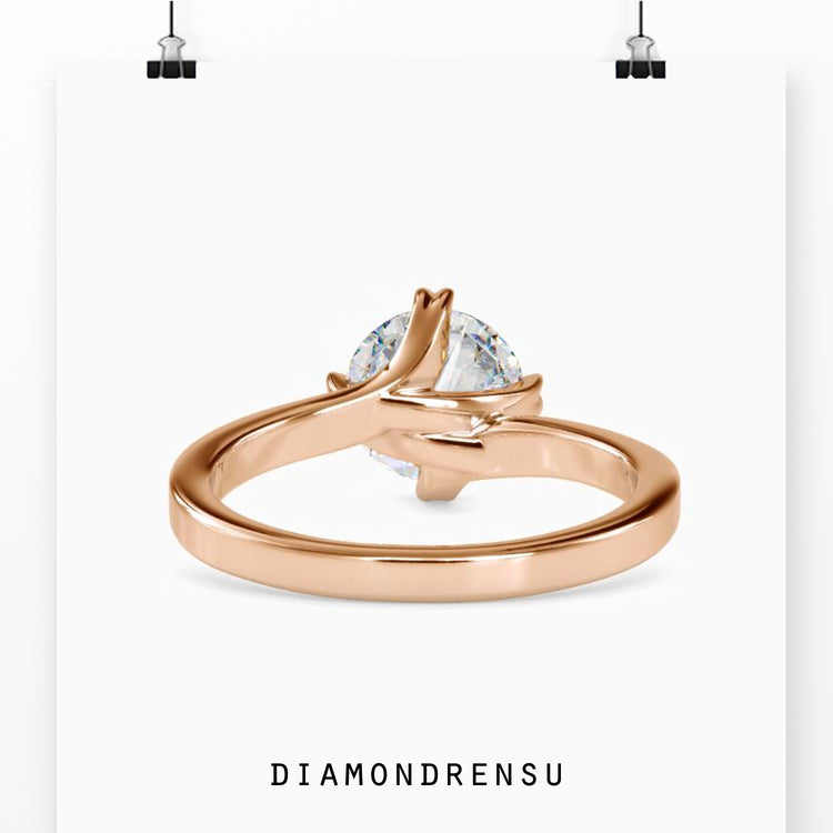 Handmade ring from the diamondrensu engagement ring collection for a personal touch.