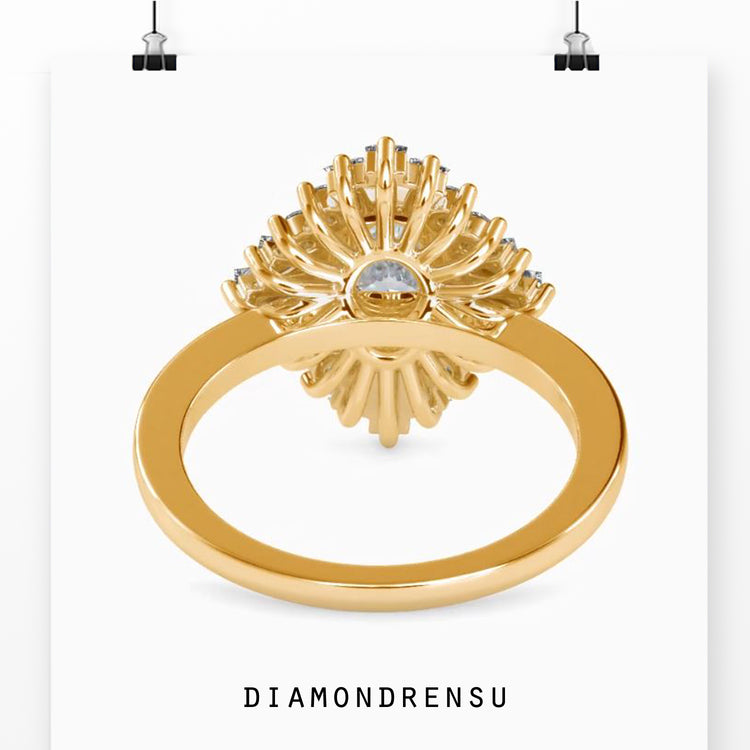 Vintage cluster diamond ring perfect for those who love classic style.