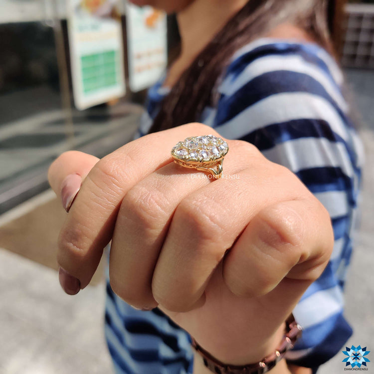 rose cut engagement rings - diamondrensu