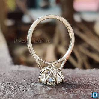 Round Solitaire Engagement Ring for modern elegance.