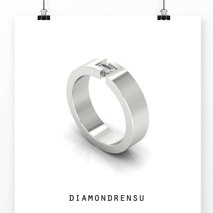 Mens wedding band simple yet powerful for everyday elegance.