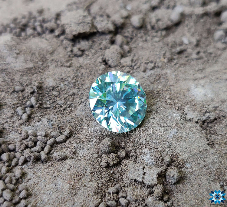 Loose Moissanite stone cut as Round Brilliant Cut Moissanite perfect for custom pendants.