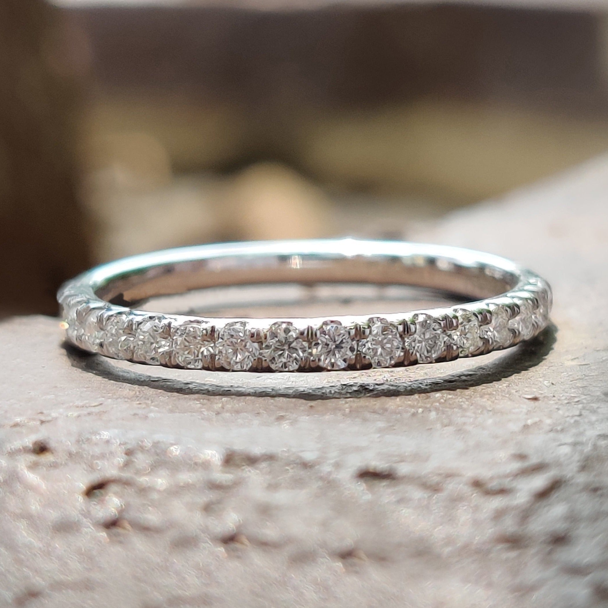 Moissanite diamond eternity bands Clearance