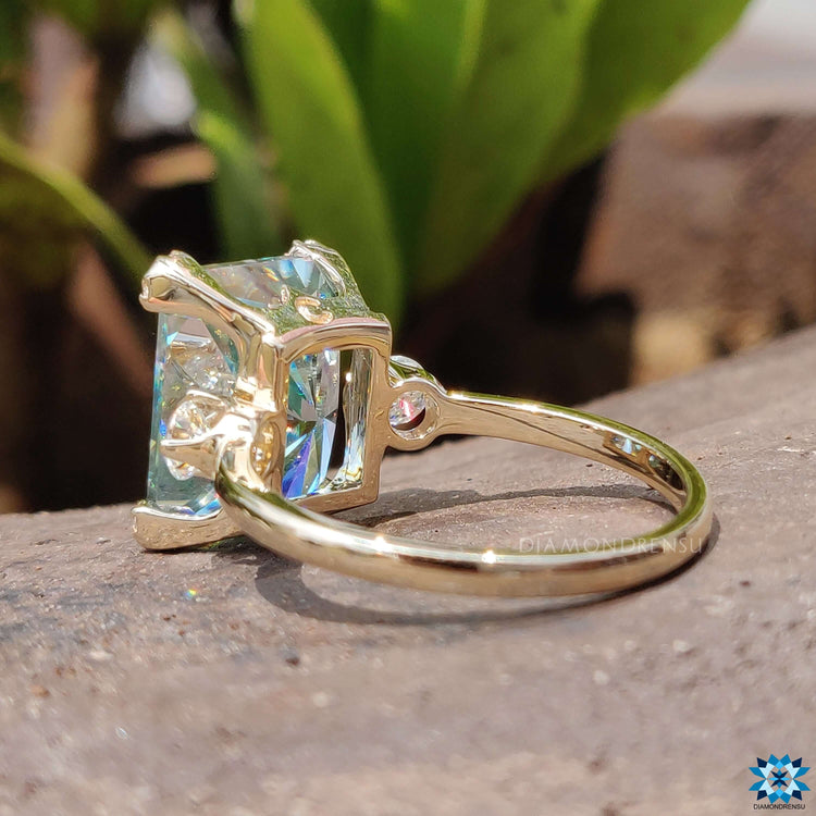 customized moissanite engagement ring