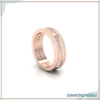 Men's double band wedding ring for a bold look.