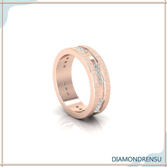 Men's double band wedding ring for a bold look.