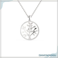 The gold tree of life pendant adds elegance and meaning.