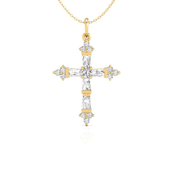Beautiful Christian pendant featuring a round pendant with diamonds and a bail for pendant.
