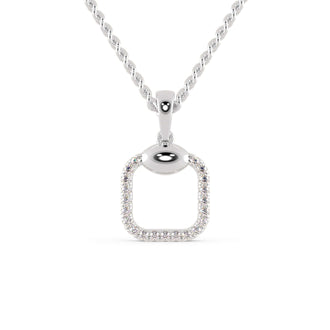 The bail on pendant securely holds it in place on the chain.