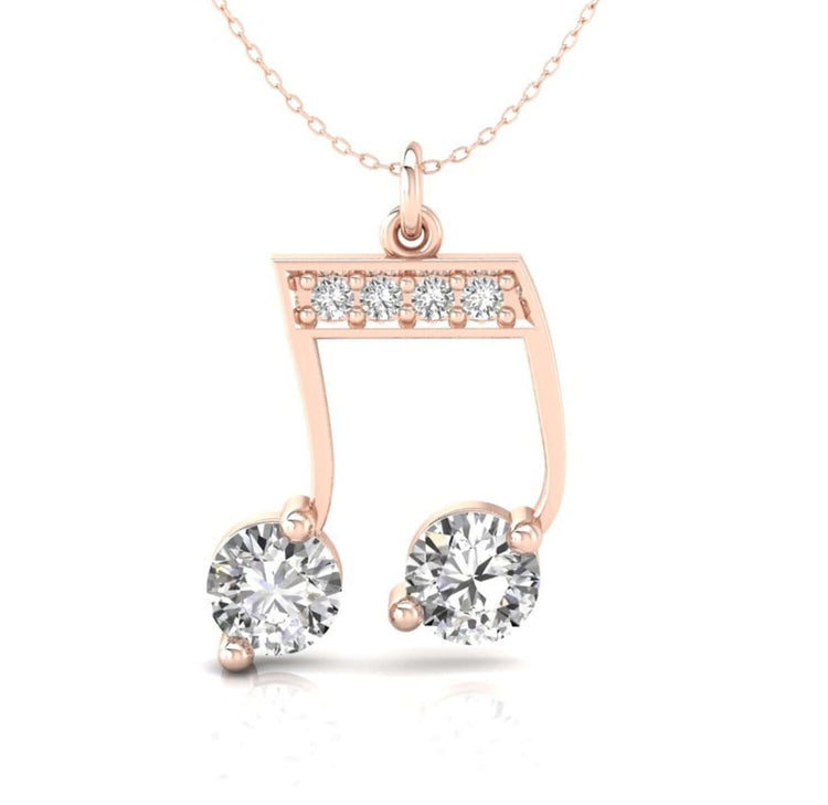 This music note pendant is perfect for music lovers.