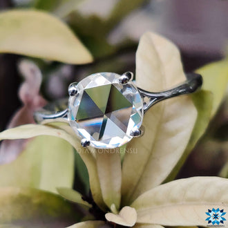 4 prong engagement ring designed to enhance natural brilliance.
