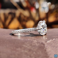 affordable moissanite engagement ring