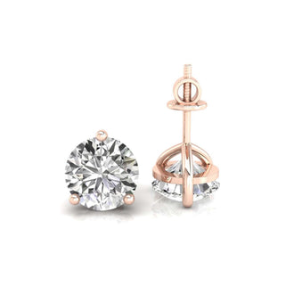 Dazzling diamond martini studs with handmade earrings craftsmanship for a unique touch.