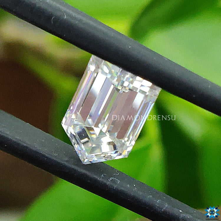 Bullet Moissanite available as Moissanite loose stones for personalized engagement rings.