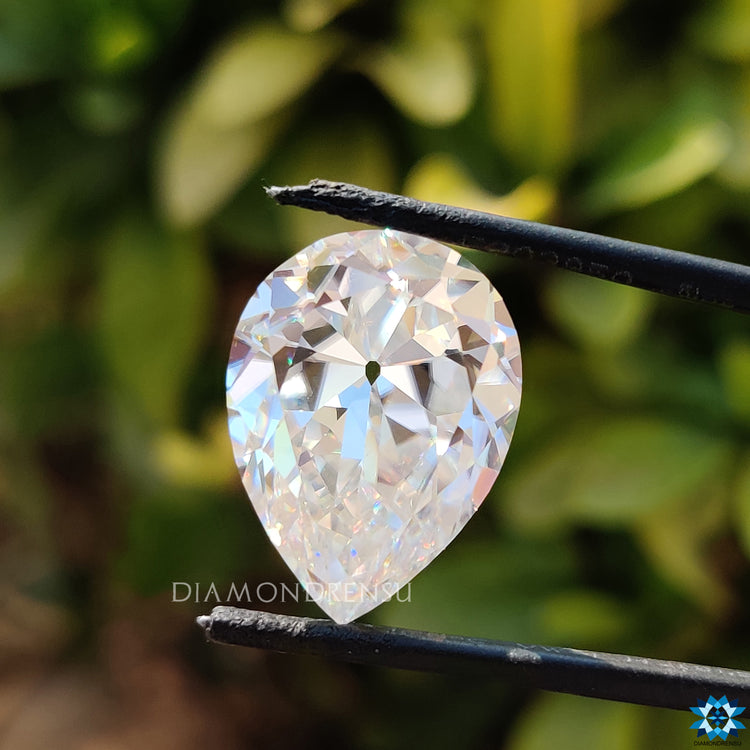 Moissanite jewelry options include 10.13 carat old European cut moissanite as a center stone.