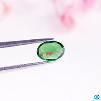 January birthstone shown as natural gemstone.