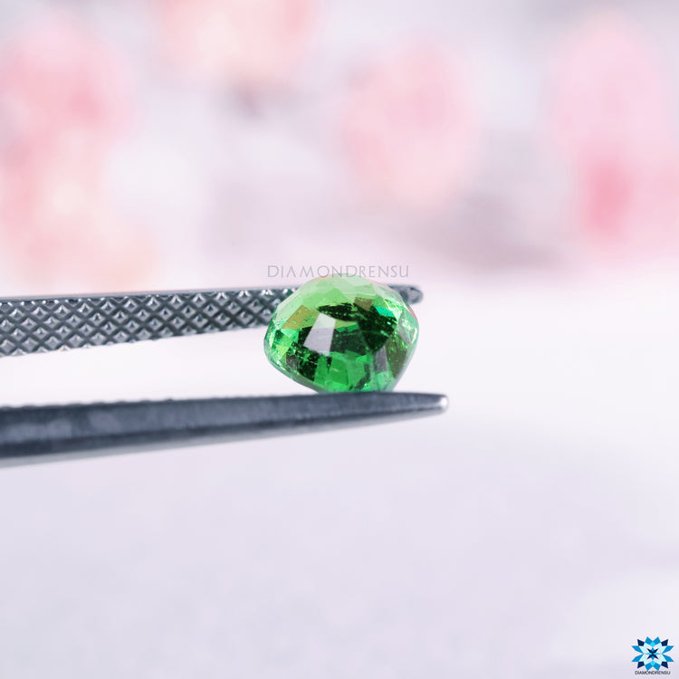 January birthstone available in pear shaped tsavorite and green gemstone format.