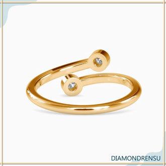 Bezel wedding band with lab grown diamonds, modern design