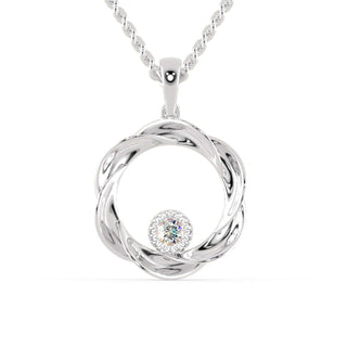 The twisted pendant adds a modern, sleek design.