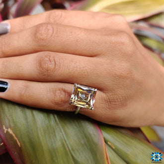 White gold solitaire engagement ring with premium finish.