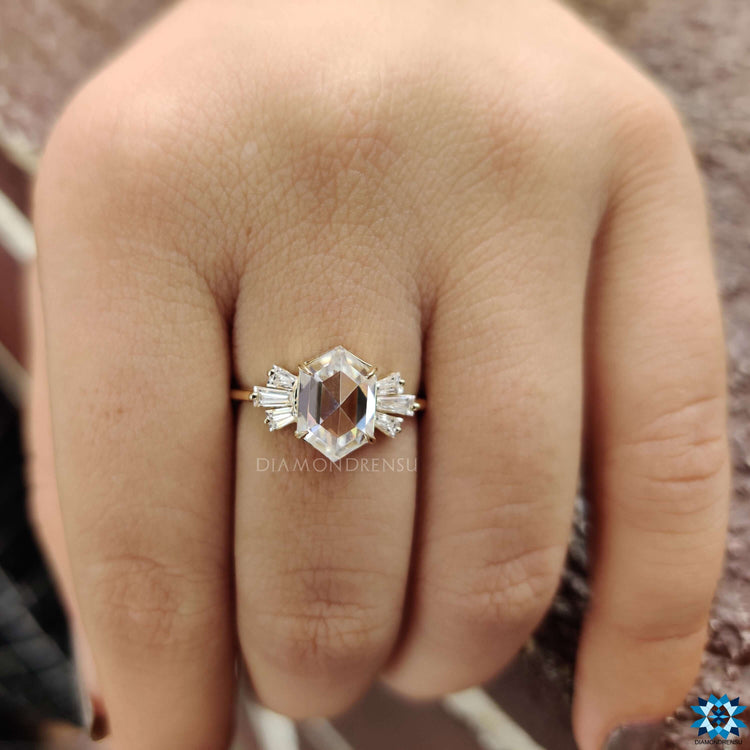 moissanite engagement rings - diamondrensu